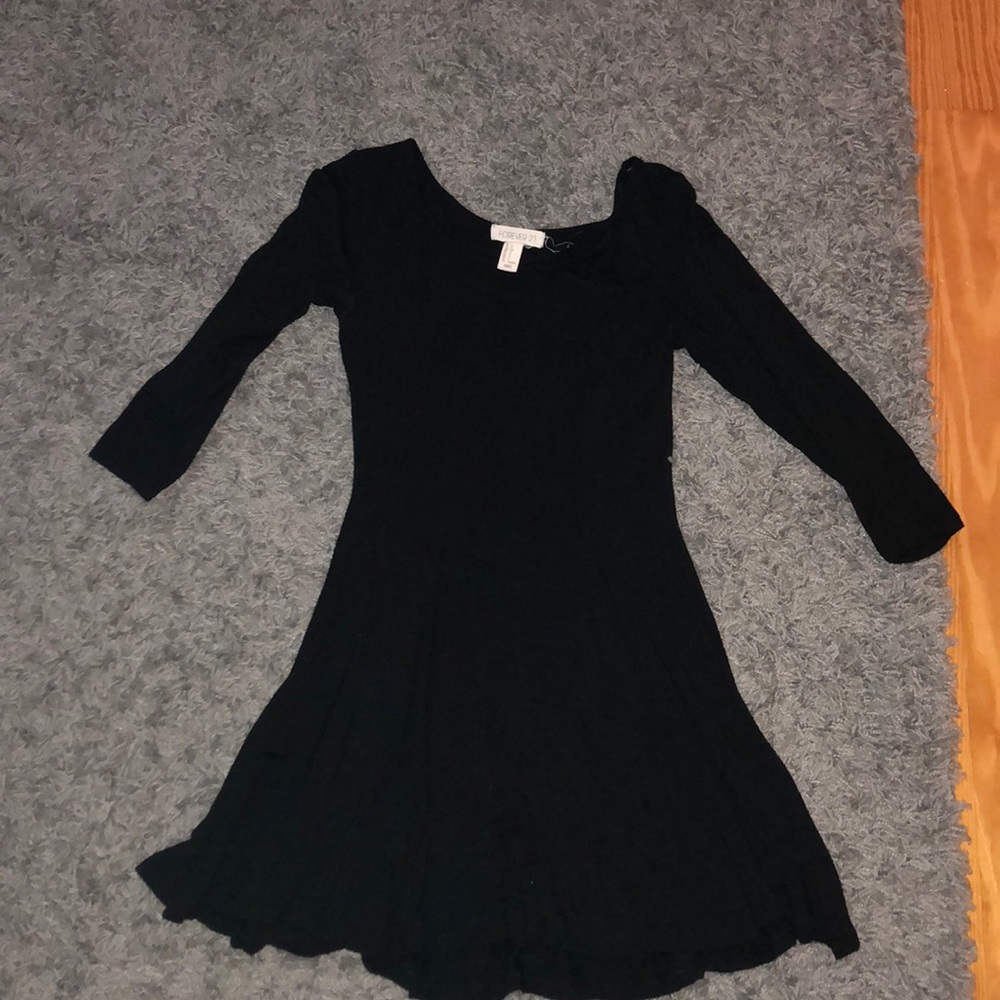 Black skater dress